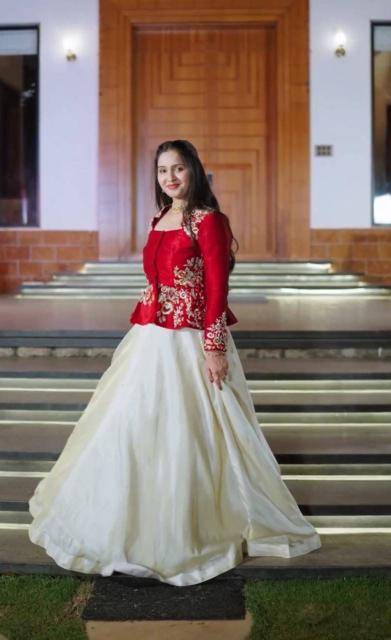 Launching Festival Special Pc 558 Chinon Red Bridal lehenga choli in Pune